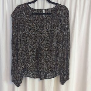 Gentle Fawn Black and Brown Blouse